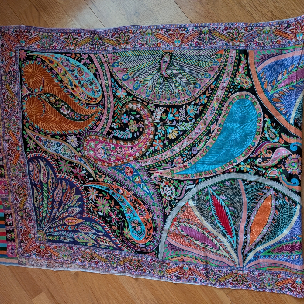 Multicolor Paisley Women's Scarf & Wrap - Picture 2 of 5